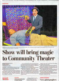 Master Magician Jersey Jim in the newspaper