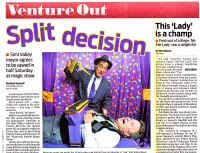 Jersey Jim's 90 minute theater show in the newspaper