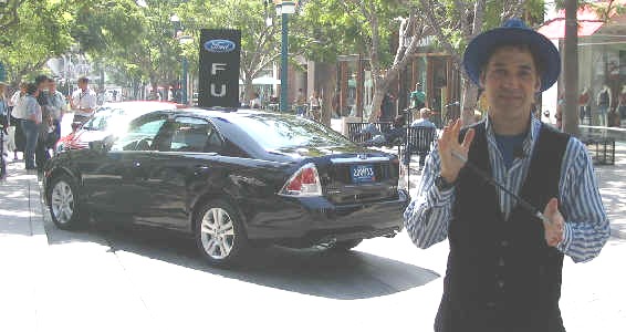 Jersey Jim performing magic for Ford Motor Company