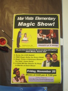 The Fundraiser Poster in School's Main Hall